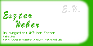 eszter weber business card